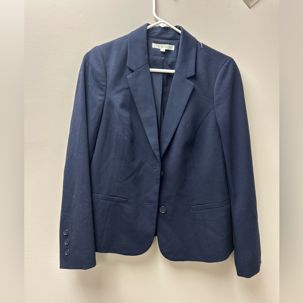 Cleo Navy Blue Womenโs Tailored Blazerโ